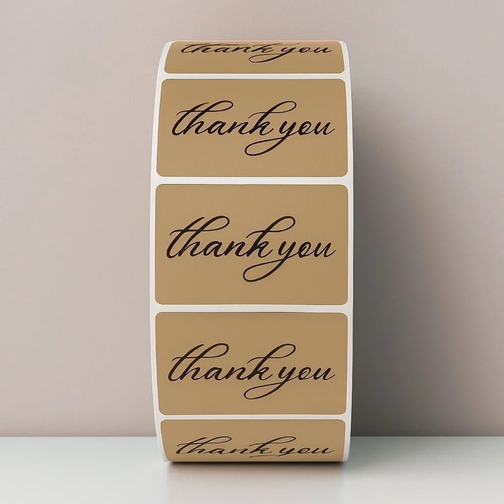 Thank You Stickers for Small Business |100 Self-Adhesive 8 COLORS TO CHOOSE FROM